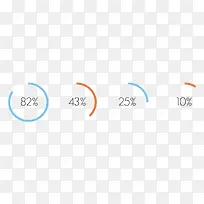 彩色百分比数据-空若网 彩色百分比数据-空若网