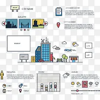 矢量手绘扁平城市数据-空若网 矢量手绘扁平城市数据-空若网