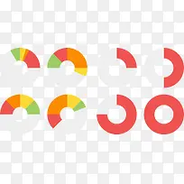 矢量手绘环形数据图-空若网 矢量手绘环形数据图-空若网