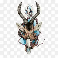 插画犀牛角-空若网 插画犀牛角-空若网