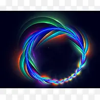 彩色线条黑色背景-空若网 彩色线条黑色背景-空若网