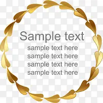 金色圆形标签-空若网 金色圆形标签-空若网