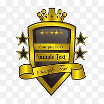 矢量金属金色标签-空若网 矢量金属金色标签-空若网