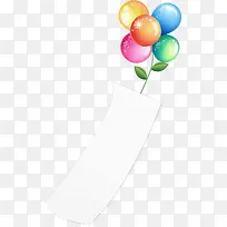 彩色梦幻白纸气球-空若网 彩色梦幻白纸气球-空若网