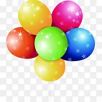 春季彩色星星气球-空若网 春季彩色星星气球-空若网