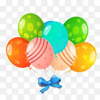 彩色手绘纹理气球-空若网 彩色手绘纹理气球-空若网