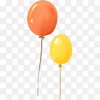手绘彩色卡通气球-空若网 手绘彩色卡通气球-空若网