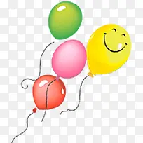 彩色卡通笑脸气球-空若网 彩色卡通笑脸气球-空若网