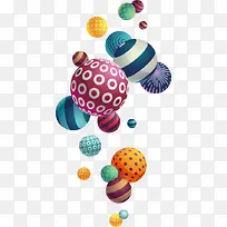 彩色卡通绚丽圆球-空若网 彩色卡通绚丽圆球-空若网