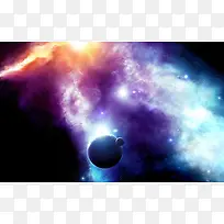 彩色光效星空星球-空若网 彩色光效星空星球-空若网