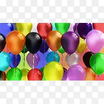 彩色气球海报背景-空若网 彩色气球海报背景-空若网