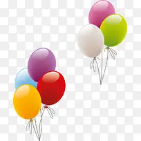 飘舞彩色气球束-空若网 飘舞彩色气球束-空若网