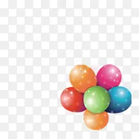 居中彩色气球-空若网 居中彩色气球-空若网