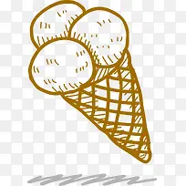 手绘冰淇淋-空若网 手绘冰淇淋-空若网