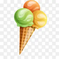 手绘多彩冰激淋-空若网 手绘多彩冰激淋-空若网