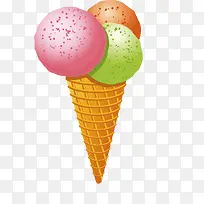 卡通多彩冰激淋-空若网 卡通多彩冰激淋-空若网