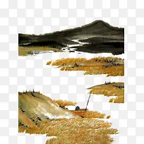 山水插画-空若网 山水插画-空若网