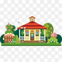 卡通手绘房子-空若网 卡通手绘房子-空若网