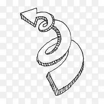 卡通手绘箭头-空若网 卡通手绘箭头-空若网