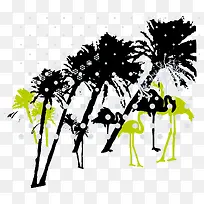 抽象树和鸟-空若网 抽象树和鸟-空若网