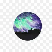 紫色星海插画素材-空若网 紫色星海插画素材-空若网