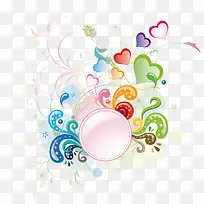 彩色爱心气泡-空若网 彩色爱心气泡-空若网