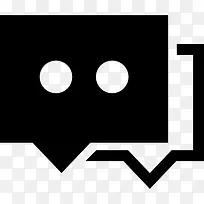 两消息气泡图标-空若网 两消息气泡图标-空若网