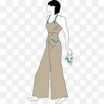 矢量手绘服装设计素材-空若网 矢量手绘服装设计素材-空若网