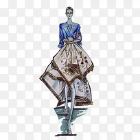 手绘服装插画设计-空若网 手绘服装插画设计-空若网