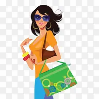 时尚潮流 女性手绘-空若网 时尚潮流 女性手绘-空若网