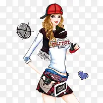 时尚人物插画-空若网 时尚人物插画-空若网