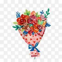 手绘手捧花-空若网 手绘手捧花-空若网