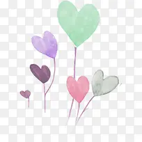 手绘心形淘宝情人节促销-空若网 手绘心形淘宝情人节促销-空若网