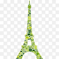 创意环保埃菲尔铁塔-空若网 创意环保埃菲尔铁塔-空若网