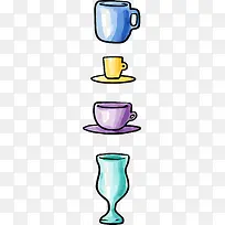 卡通手绘杯子-空若网 卡通手绘杯子-空若网