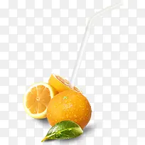 柠檬吸管素材-空若网 柠檬吸管素材-空若网
