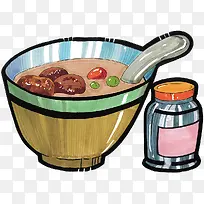 粥与杯子-空若网 粥与杯子-空若网