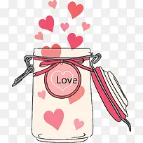 矢量手绘杯子心飞心-空若网 矢量手绘杯子心飞心-空若网