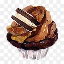 手绘纸杯蛋糕-空若网 手绘纸杯蛋糕-空若网