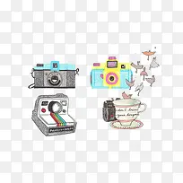 手绘插画相机-空若网 手绘插画相机-空若网