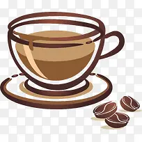 手绘咖啡杯-空若网 手绘咖啡杯-空若网