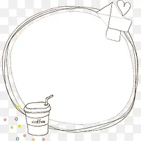 手绘线框和杯子-空若网 手绘线框和杯子-空若网