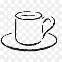 黑色手绘唯美杯子-空若网 黑色手绘唯美杯子-空若网