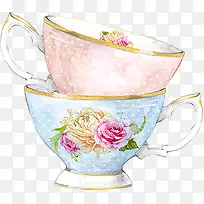 手绘茶杯-空若网 手绘茶杯-空若网