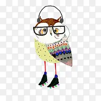 卡通手绘猫头鹰-空若网 卡通手绘猫头鹰-空若网