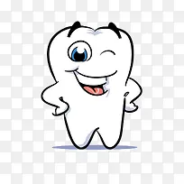 卡通可爱牙齿-空若网 卡通可爱牙齿-空若网
