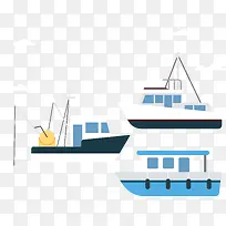 矢量手绘卡通船-空若网 矢量手绘卡通船-空若网