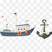 轮船PNG矢量元素-空若网 轮船PNG矢量元素-空若网