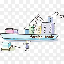 春天彩色轮船漫画-空若网 春天彩色轮船漫画-空若网