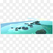 矢量河流素材-空若网 矢量河流素材-空若网